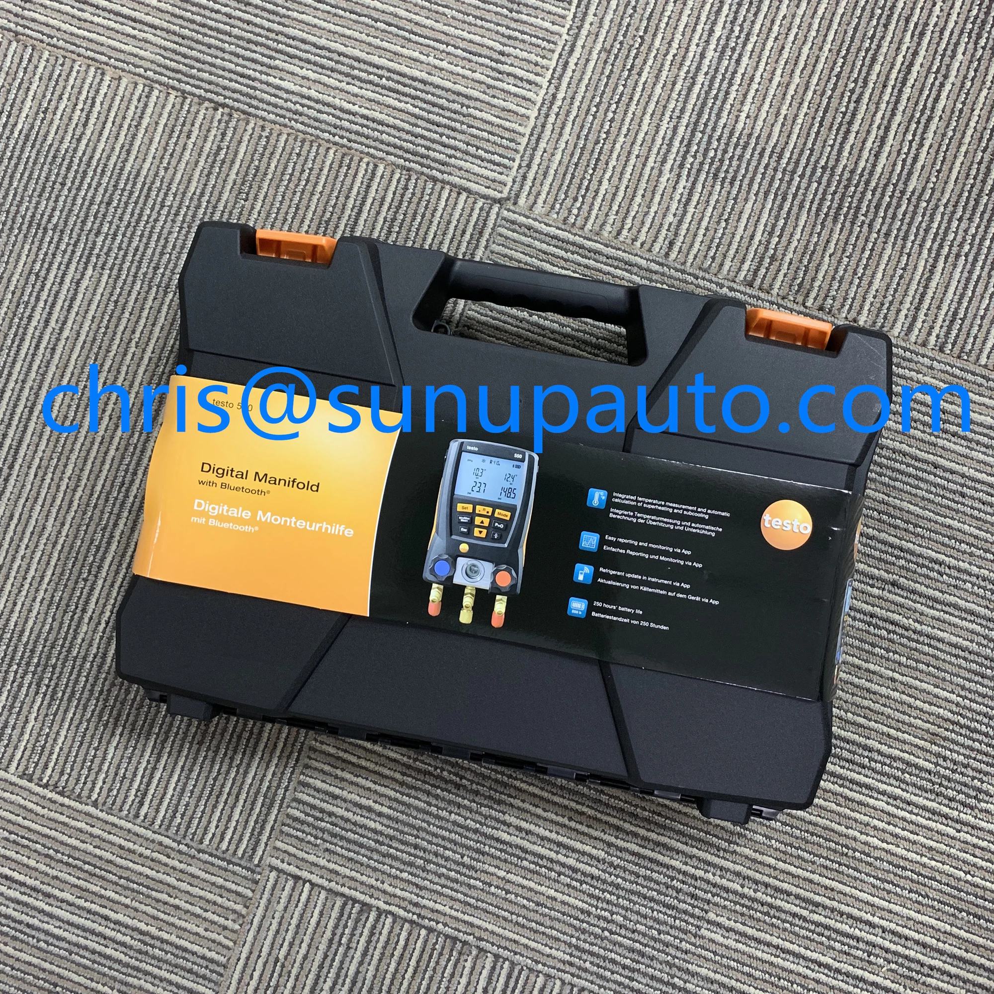 Testo New & Original testo 550 - Digital Manifold Kit with Bluetooth Order-Nr.  0563 1550 In Stock