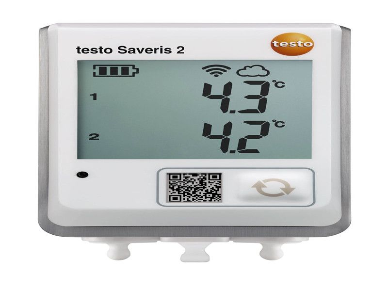 Brand New testo Saveris 2-T2 - WiFi data logger with display and 2 connections for NTC temperature probes Order-Nr. 0572 2032 