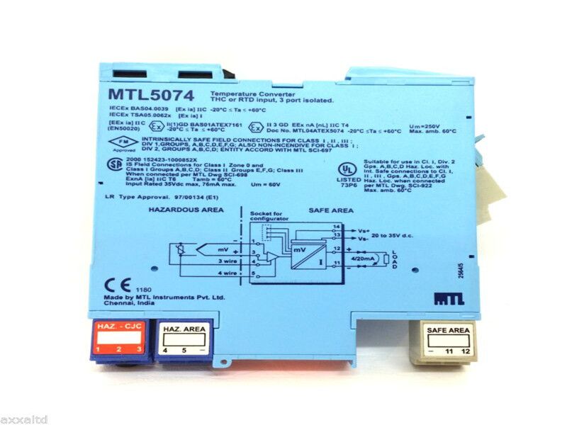 New & Original MTL5074 TEMPERATURE CONVERTER very competitive price with one year Warranty 