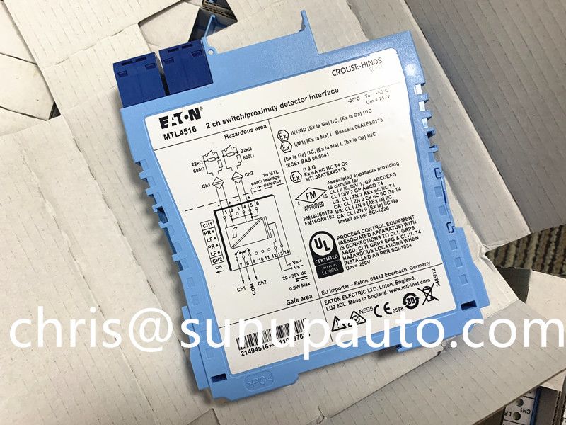 Original MTL4516 Intrinsically Safe Isolators of MTL4500 series with highly quality and very competitive price 