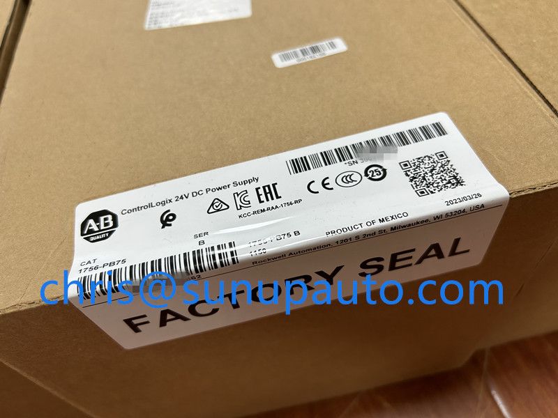 Ready to Ship Original Allen-Bradley A-B 1756-PB75 Power Supply, ControlLogix, DC, 18-32V DC Input, 5V at 13 A Output